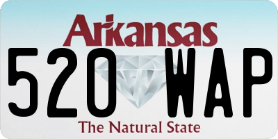 AR license plate 520WAP