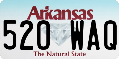 AR license plate 520WAQ