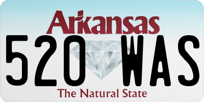 AR license plate 520WAS