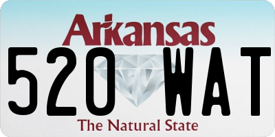 AR license plate 520WAT