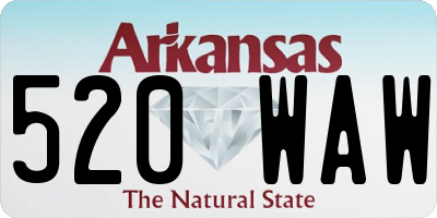 AR license plate 520WAW
