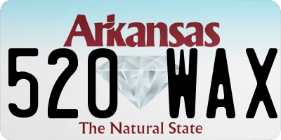 AR license plate 520WAX
