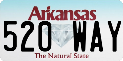 AR license plate 520WAY