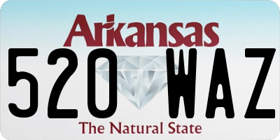 AR license plate 520WAZ