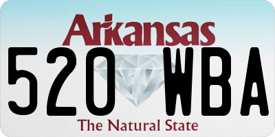 AR license plate 520WBA