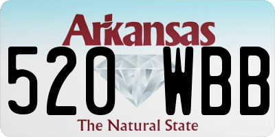 AR license plate 520WBB