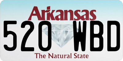 AR license plate 520WBD