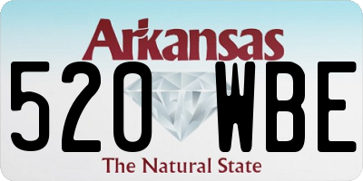 AR license plate 520WBE