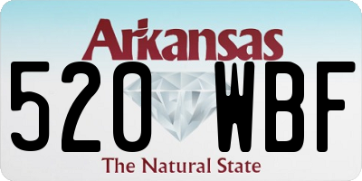 AR license plate 520WBF