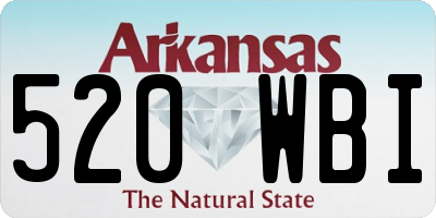 AR license plate 520WBI