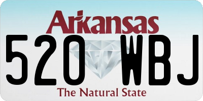 AR license plate 520WBJ