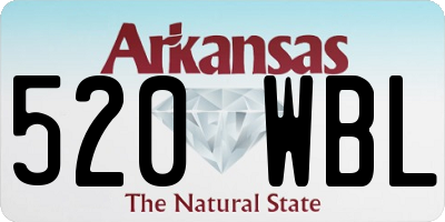 AR license plate 520WBL