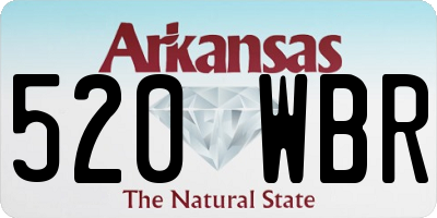 AR license plate 520WBR