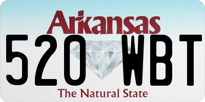 AR license plate 520WBT