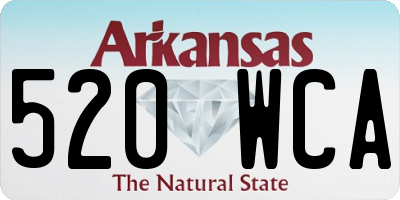 AR license plate 520WCA