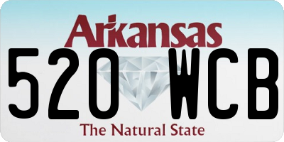 AR license plate 520WCB