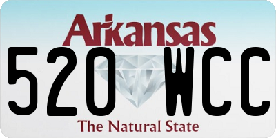 AR license plate 520WCC