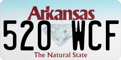 AR license plate 520WCF
