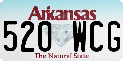 AR license plate 520WCG