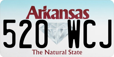 AR license plate 520WCJ