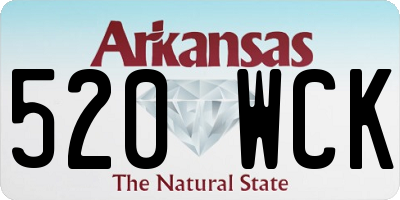 AR license plate 520WCK