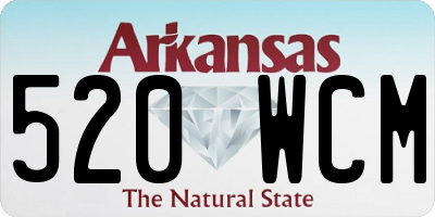 AR license plate 520WCM
