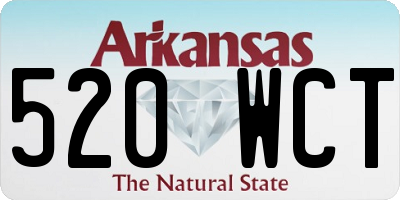 AR license plate 520WCT