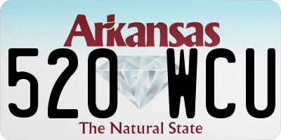 AR license plate 520WCU