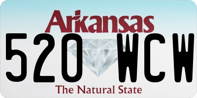AR license plate 520WCW