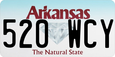 AR license plate 520WCY