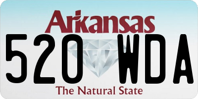AR license plate 520WDA