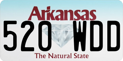 AR license plate 520WDD