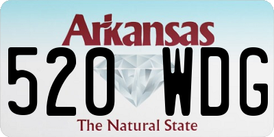 AR license plate 520WDG