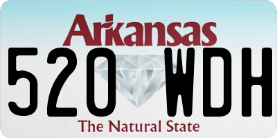 AR license plate 520WDH