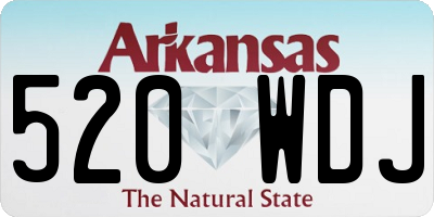 AR license plate 520WDJ
