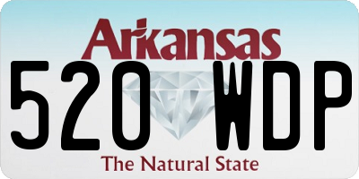 AR license plate 520WDP