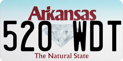 AR license plate 520WDT