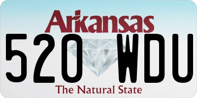 AR license plate 520WDU