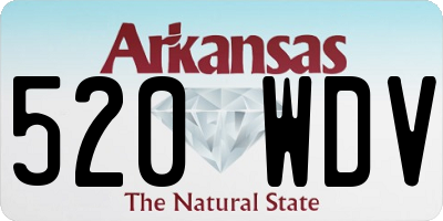 AR license plate 520WDV