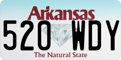 AR license plate 520WDY