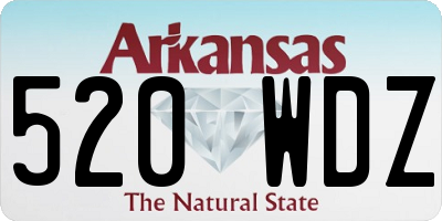 AR license plate 520WDZ