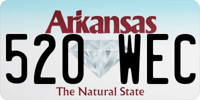 AR license plate 520WEC