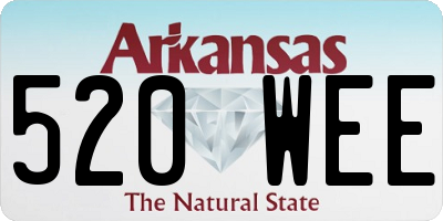 AR license plate 520WEE