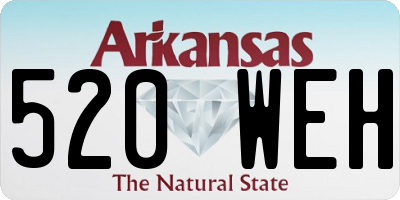 AR license plate 520WEH