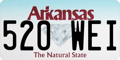 AR license plate 520WEI