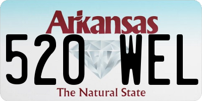 AR license plate 520WEL