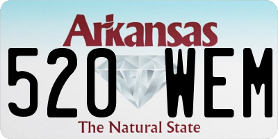 AR license plate 520WEM