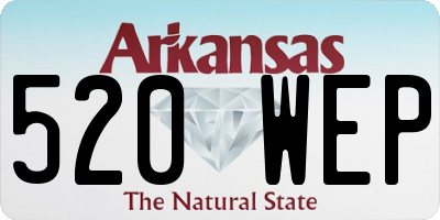 AR license plate 520WEP