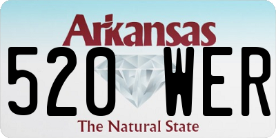 AR license plate 520WER