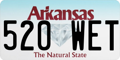 AR license plate 520WET